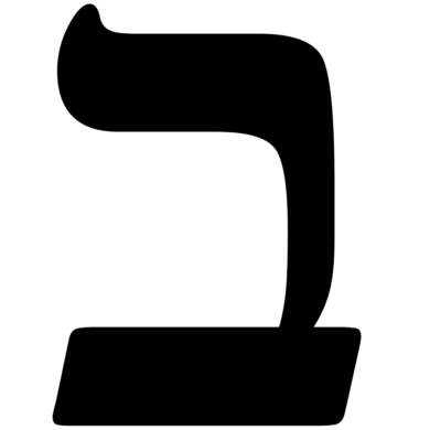 The Hebrew Letter Beit is closes on one side and open on the other. It is the first letter of the Torah.